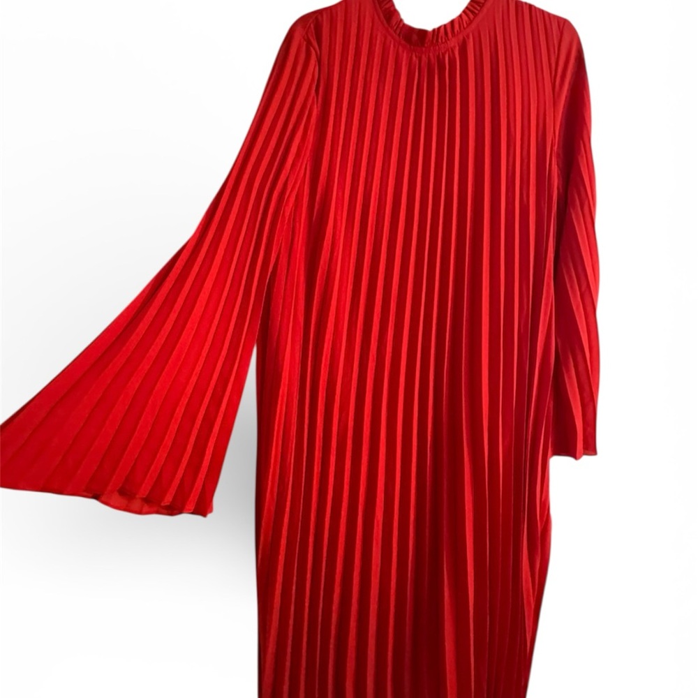MOTF Vibrant Red Ruffled Dress - Picture 3 of 9